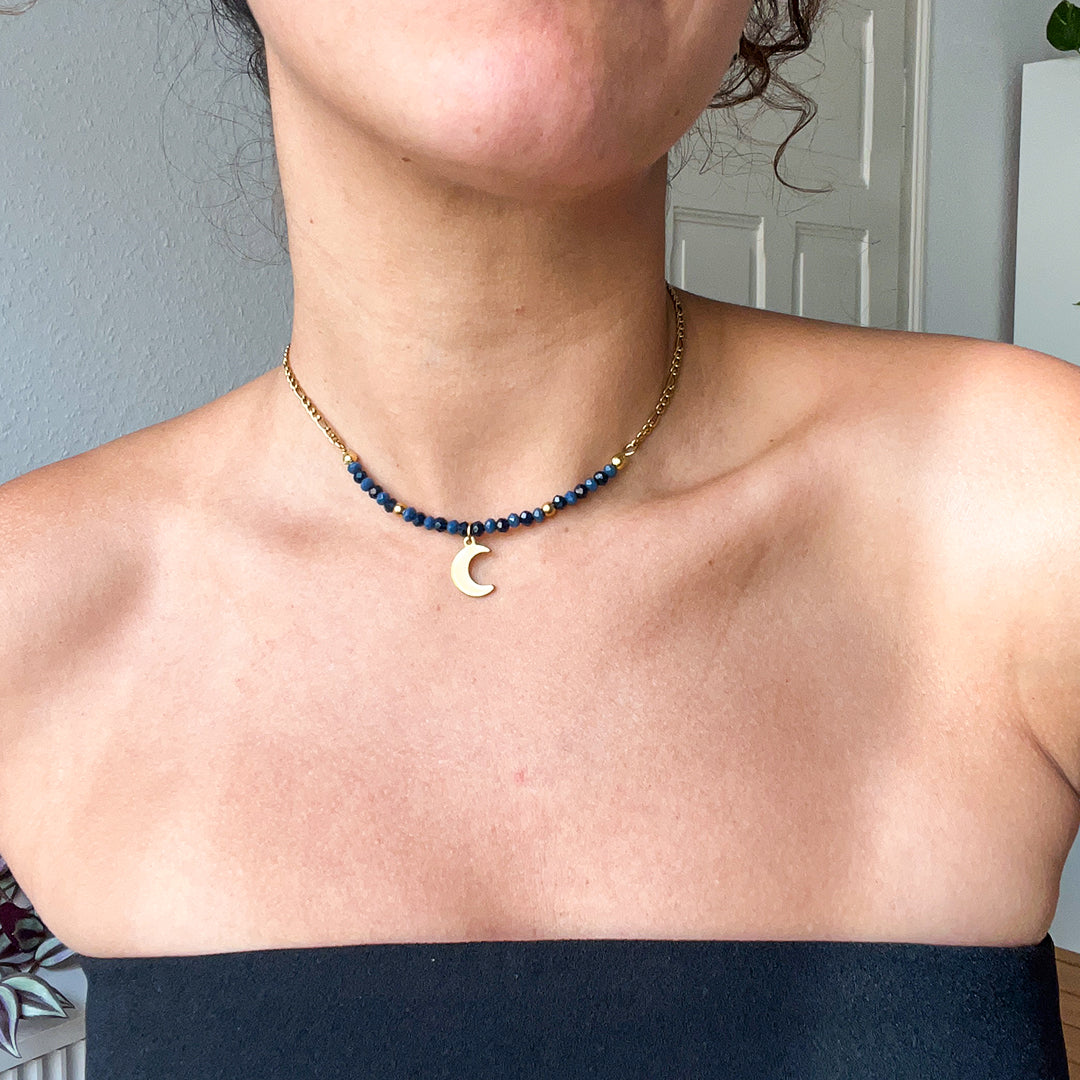 edelstahl-halskette-luna-von-marllery-mode-mit-murano-steinen-in-verschiedenen-farben